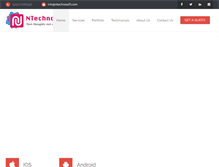 Tablet Screenshot of ntechnosoft.com